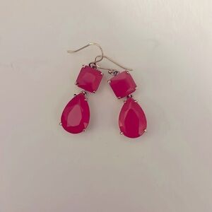 Kate Spade gumdrop fuchsia earrings
